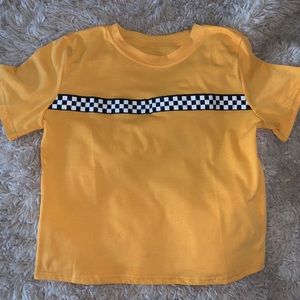 TRENDY YELLOW CHECKERED SHIRT!